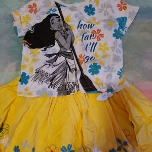 DISNEY Moana tee and skirt set Size 7/8 Nwot